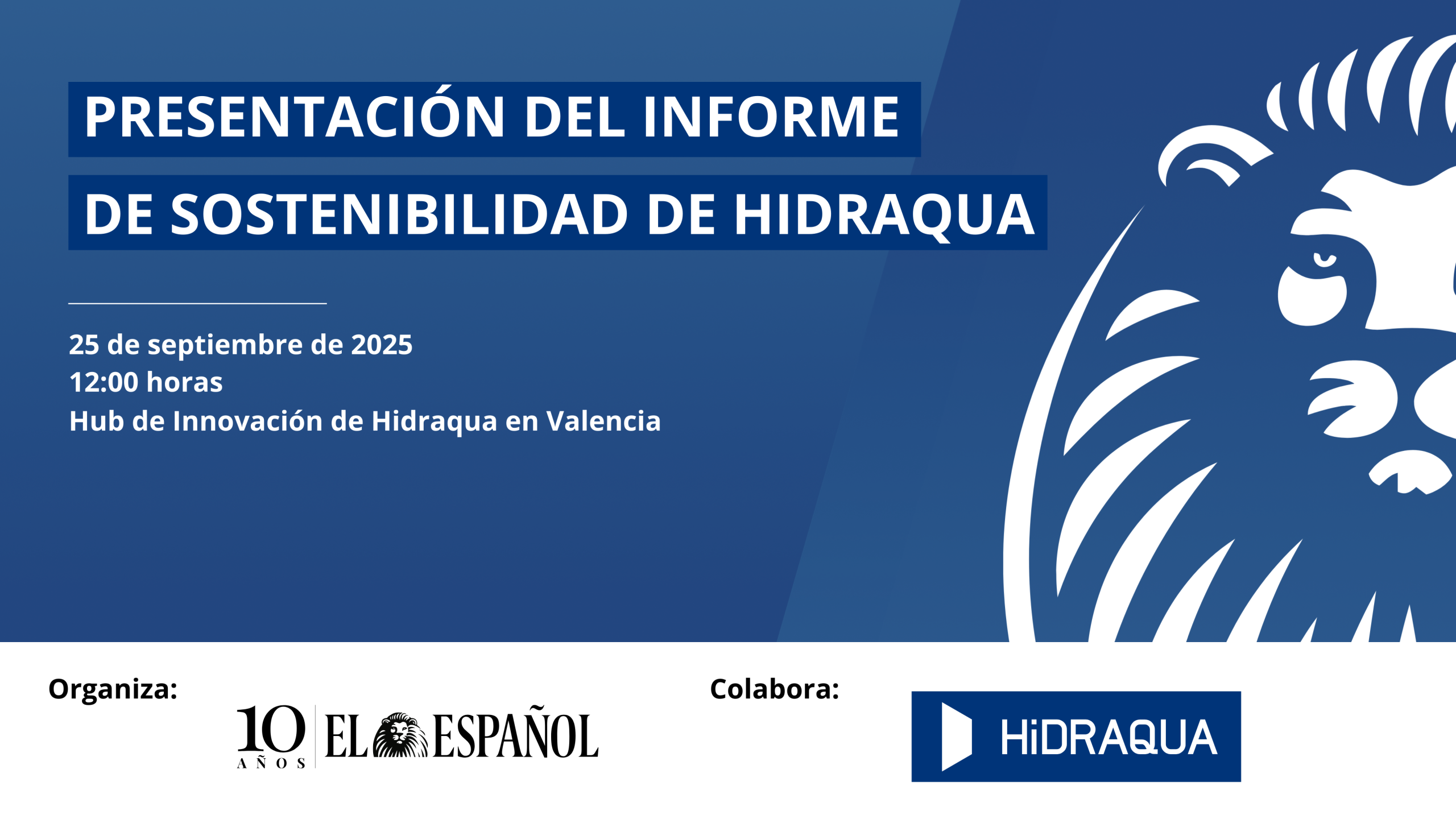 PRESENTACIÓN INFORME DESARROLLO SOSTENIBLE HIDRAQUA - EL ESPAÑOL
